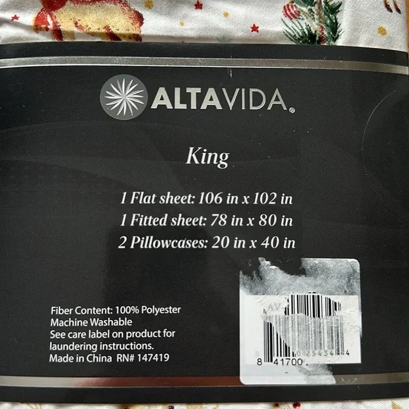 🌲King 4 Piece Sheet Set⭐️ - Picture 4 of 4